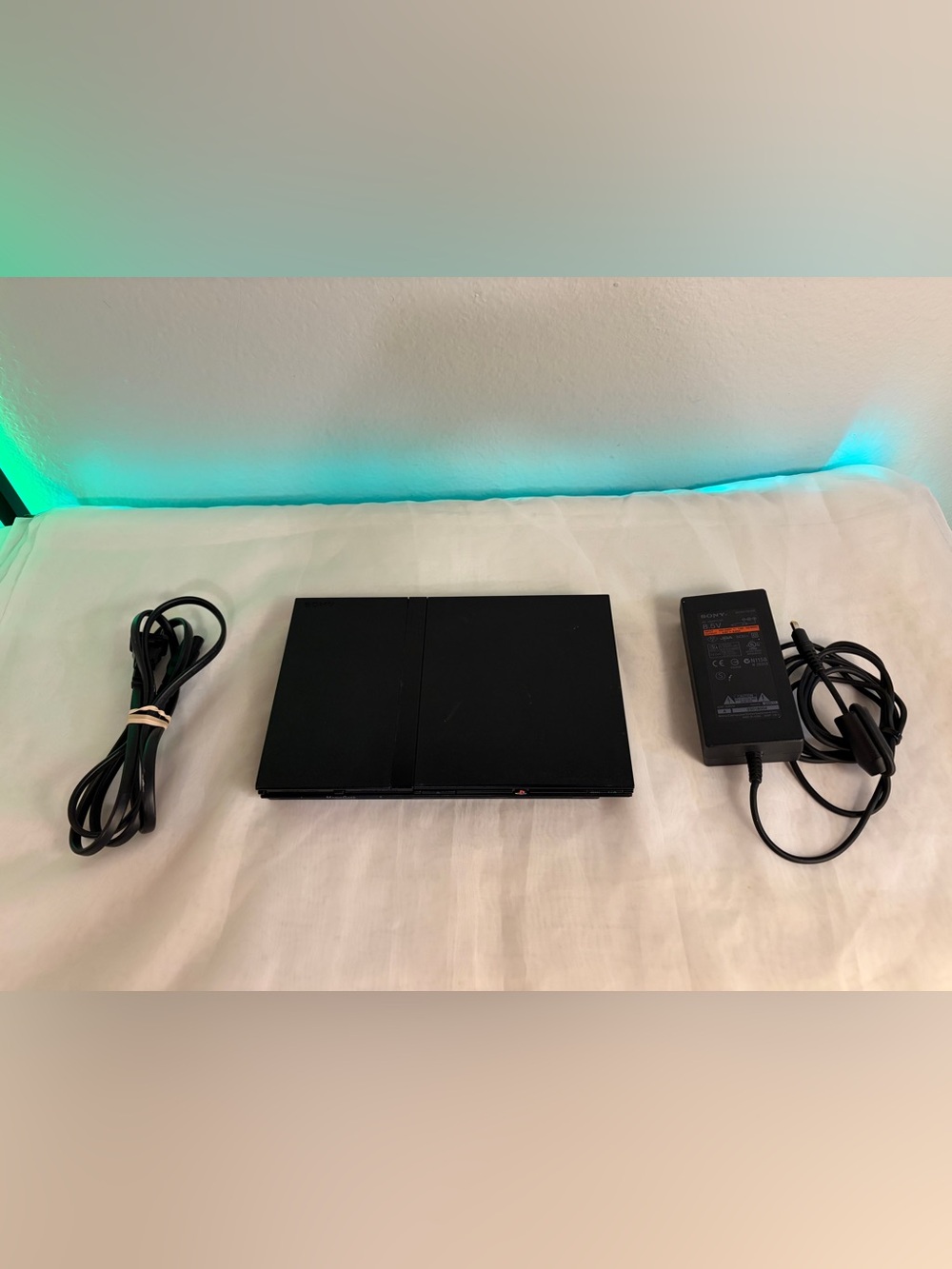 Sony PlayStation 2 Slim Console PS2 W Power Cable No AV Cables Works Great!